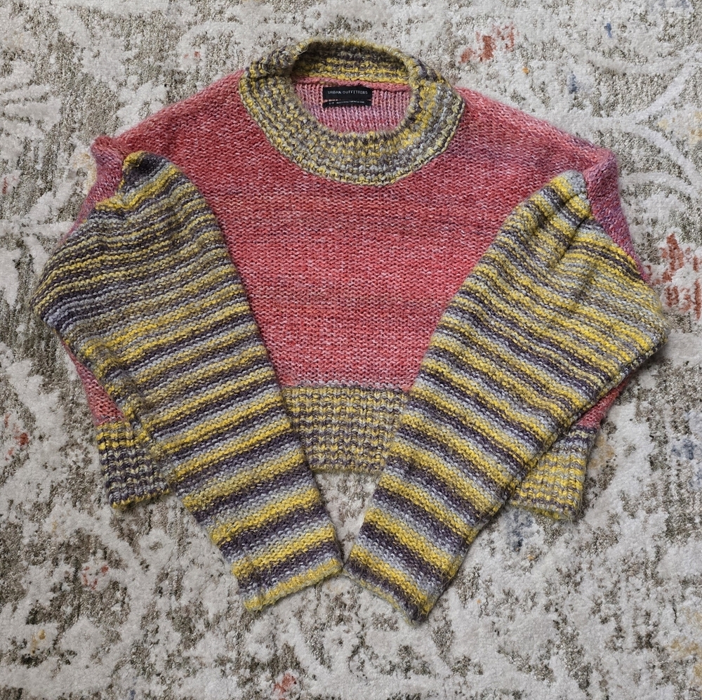 Urban Outfitters Colorful Knit Women's Crop Sweater-Size Small - Picture 11 of 14